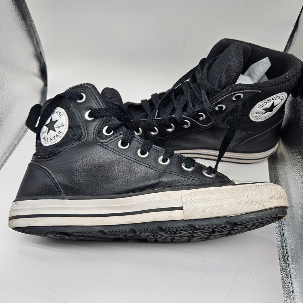 Converse Chuck Taylor All Star Counter Climate Black Leather High Top Mens 11